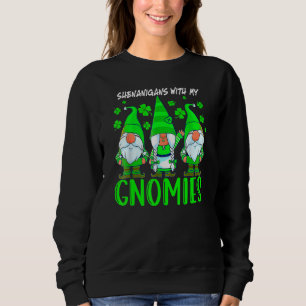 Sudadera Travesuras Con Mis Gnomos Día De San Patricio Gnom