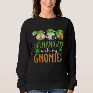 Sudadera Travesuras Con Mis Gnomos Día De San Patricio Gnom