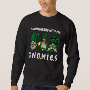 Sudadera Travesuras Con Mis Gnomos Día De San Patricio Gnom