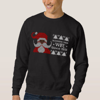 Sudadera traviesa Papá Noel agobiando a tu esposa Navidad