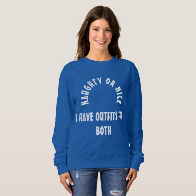Sudadera Travieso o Bueno (Anverso completo)