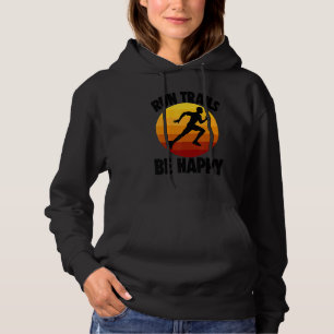 Sudadera Trayectorias de carreras felices divertidas mujere