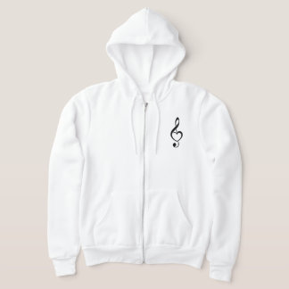 Sudadera Treble Clef Heart Music Note