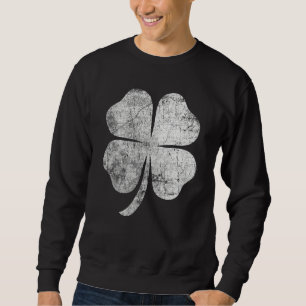 Sudadera Trebol de cuatro hojas desgastado día de San Patri