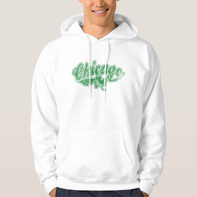 Sudadera Trébol del irlandés de Chicago (Anverso)