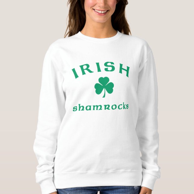 Sudadera Tréboles irlandeses (Anverso)