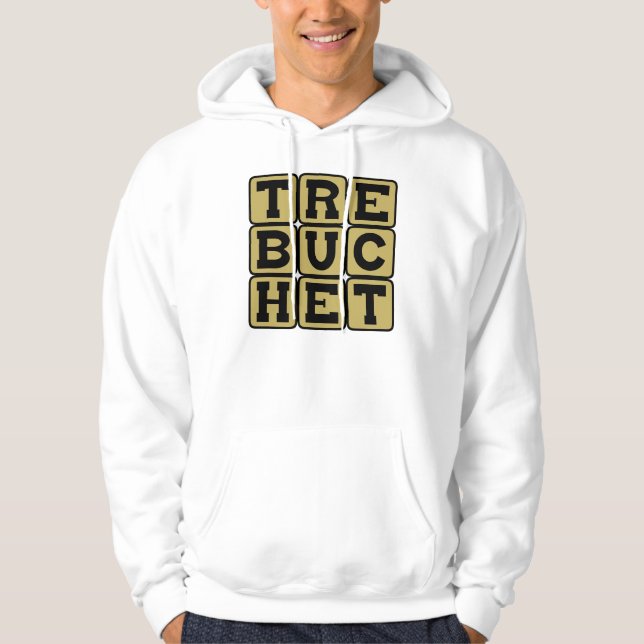 Sudadera Trebuchet, arma catapulta (Anverso)