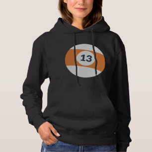 Sudadera Trece Equipo Número 13 Naranja afortunado Ball Bil