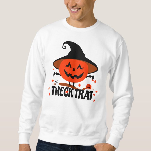 Sudadera Treck Trat Calabaza Sonriendo (Anverso)