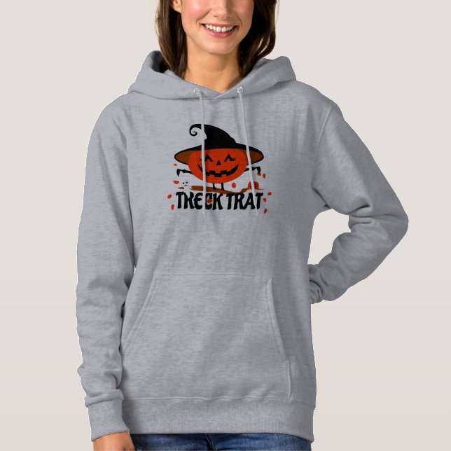 Sudadera Treck Trat Calabaza Sonriente (Anverso)