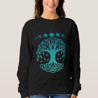 Sudadera Tree Life Moon Phase Wiccan Yggdrasil Nordic Vikin