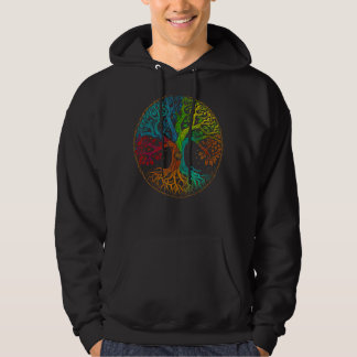 Sudadera Tree of Life Nature Art - Psychedelic Outdoor Rain