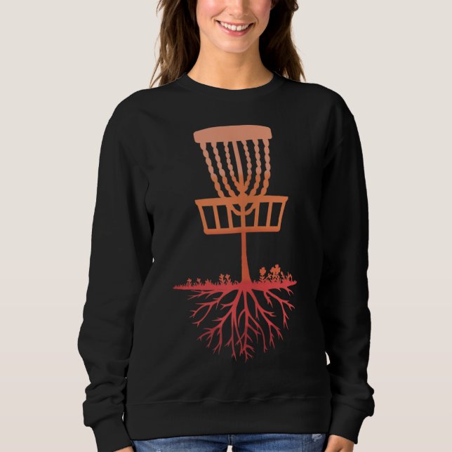 Sudadera Treejection Disk Golf Funny Sports Tree Player Gif (Anverso)