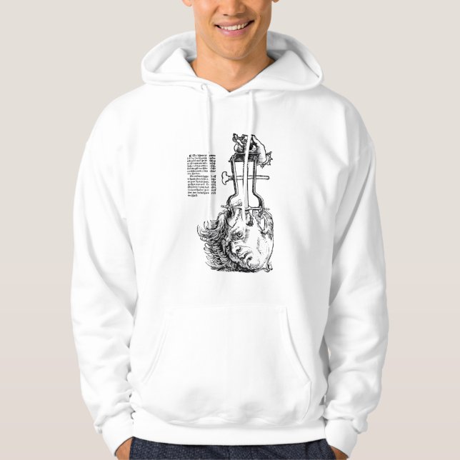 Sudadera Trefinación del Ilustracion médico antiguo (Anverso)