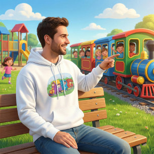 Sudadera Tren alfabeto ABC con niños divertido educativo