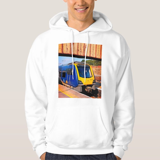 Sudadera Tren azul y amarillo (Anverso)