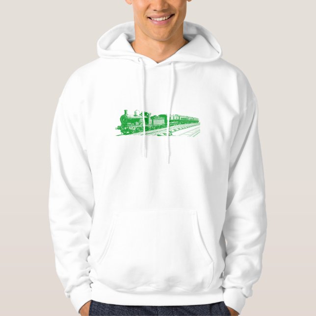 Sudadera Tren de cosecha - Verde de hierba (Anverso)
