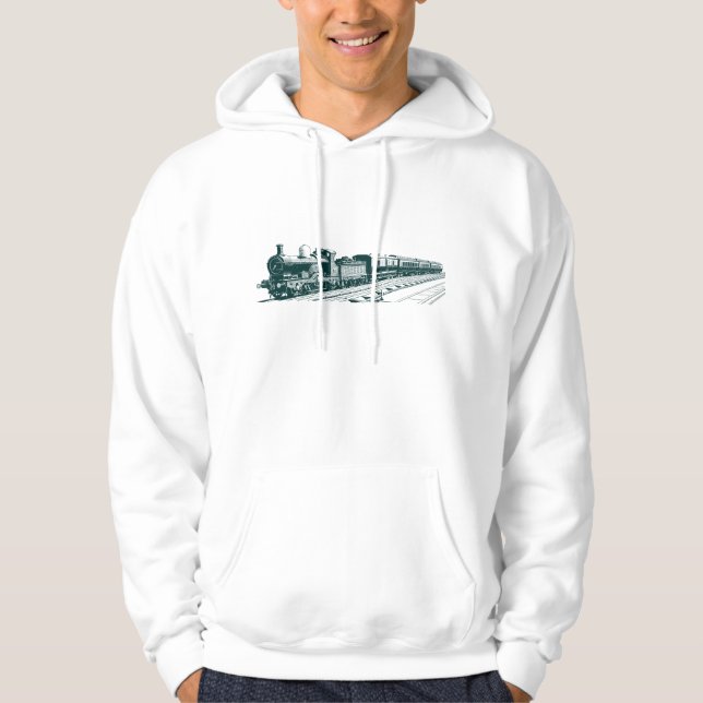 Sudadera Tren de cosecha - Verde oscuro (Anverso)