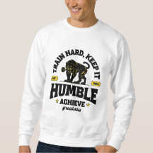 Tren duro, mantente humilde pantera Fitness camise