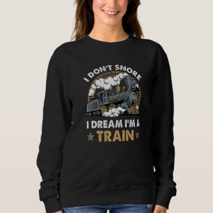 Sudadera Tren para hombres no ronco sueño soy un tren