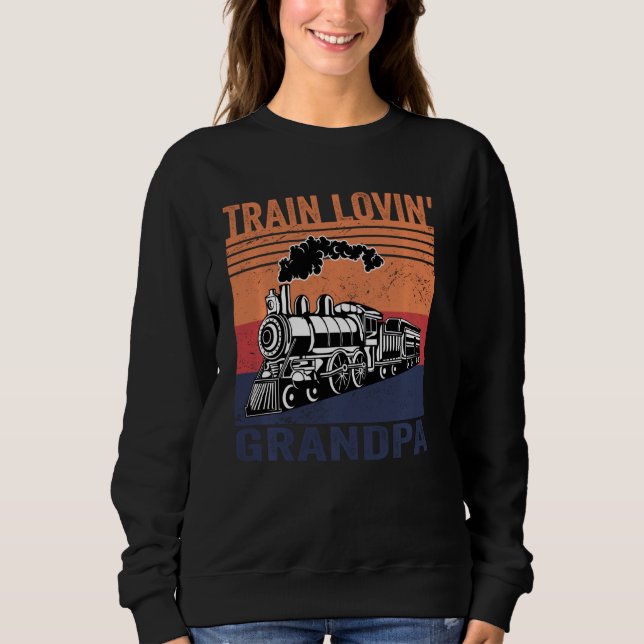 Sudadera Tren tren modelo de abuelo Lovin (Anverso)