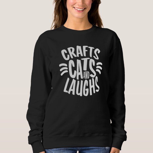 Sudadera Trendy Crafts Cats and Laughs Whiskers (Anverso)