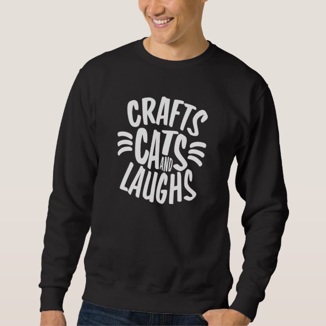 Sudadera Trendy Crafts Cats and Laughs Whiskers (Anverso)