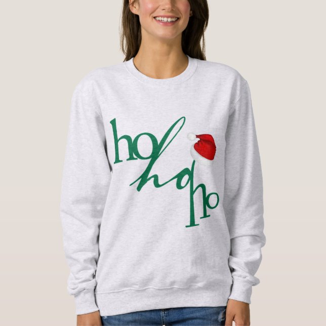 Sudadera Trendy Ho-Ho-Ho Design T-Shirt (Anverso)
