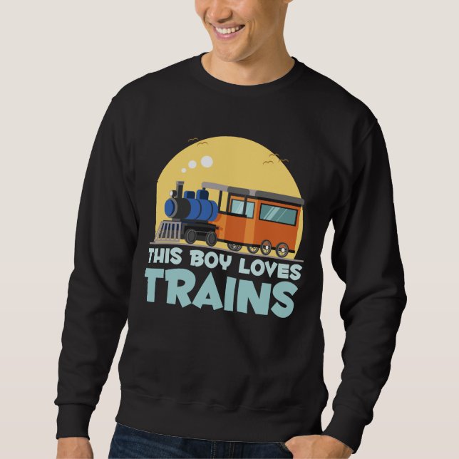 Sudadera Trenes de niños Lover Locomotora Son Tren (Anverso)