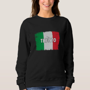 Sudadera Trento Italia Ciudad con bandera italiana
