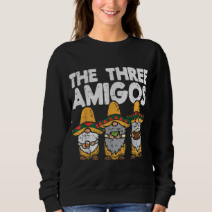 Sudadera Tres amigos nómadas mexicanos cutan cinco de mayo
