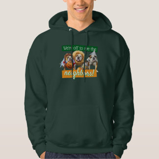 Sudadera Tres Bulldogs disfrazados