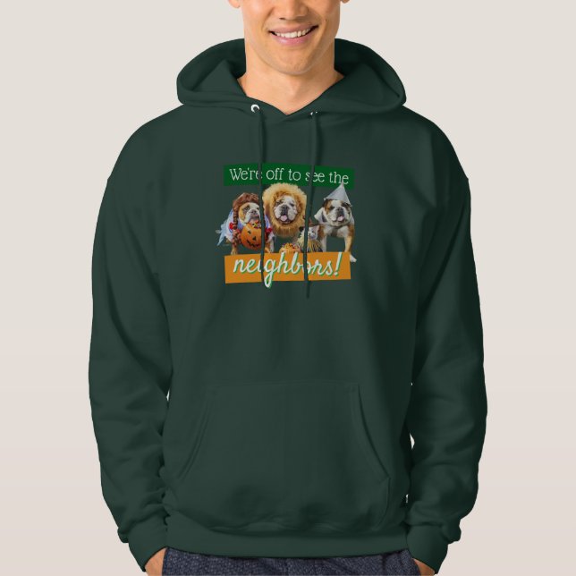 Sudadera Tres Bulldogs disfrazados (Anverso)