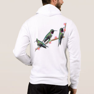 Sudadera Tres colibríes en la rama Silencio perenne