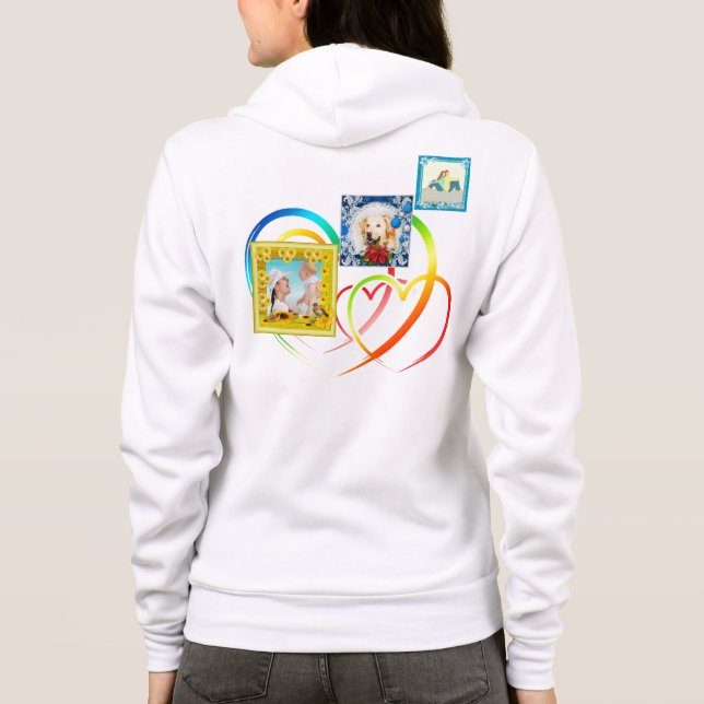 Sudadera Tres Collages de fotos (Reverso)