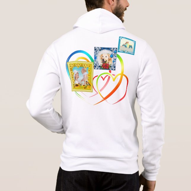 Sudadera Tres Collages de fotos (Reverso)