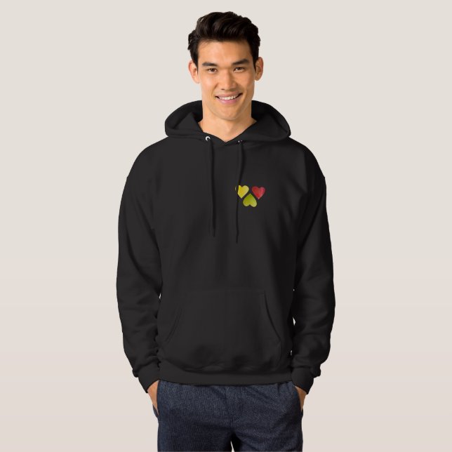 Sudadera Tres corazones (Anverso completo)