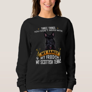 Sudadera Tres cosas que no encuentras con Scottish Terrier