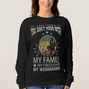 Sudadera Tres Cosas Que No Se Encuentran Con Weimaraner 4 D