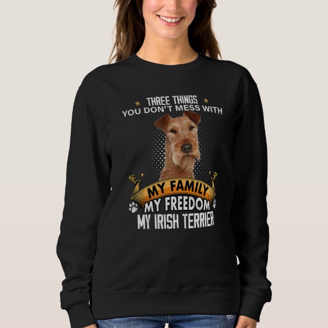 Sudadera Tres cosas que no se mezclan con el perro asqueros (Anverso)
