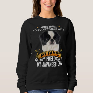 Sudadera Tres cosas que no se mezclan con el perro chino ja