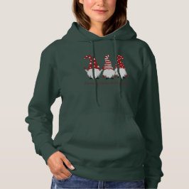 Sudadera Tres elfos con Gorras Fa la la la Hoodie