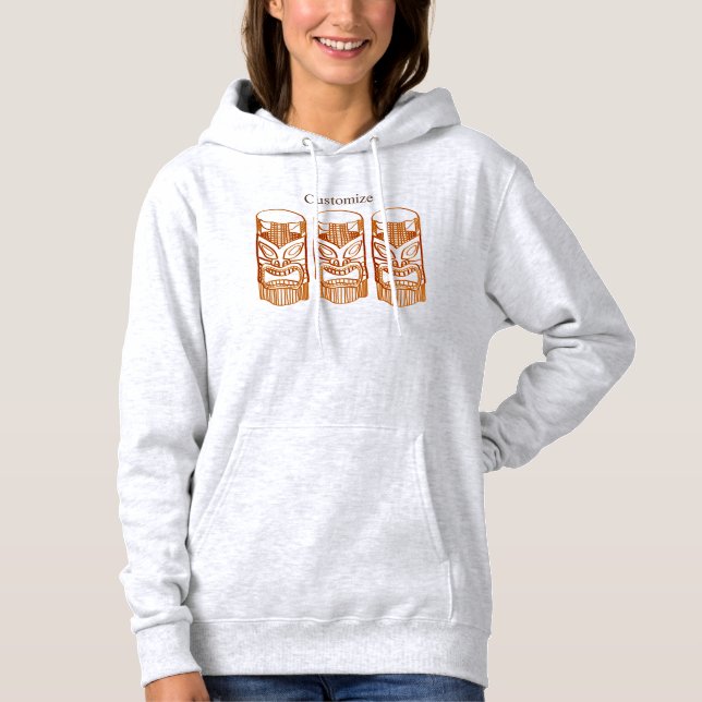 Sudadera Tres esculturas Tiki Thunder_Cove (Anverso)