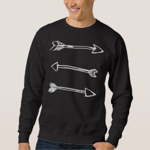 Sudadera Tres flechas blancas