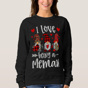 Sudadera Tres Gnomas Que Me Encanta Ser Un San Valentín Fun