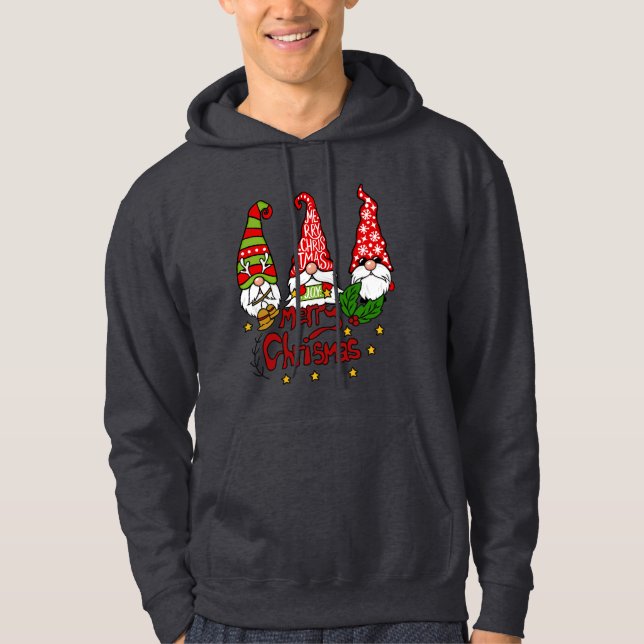 Sudadera Tres Gnomos Navidad  (Anverso)