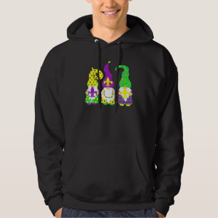 Sudadera Tres Gnomos Sombrero de Bufón Fiesta de Mardi Gr
