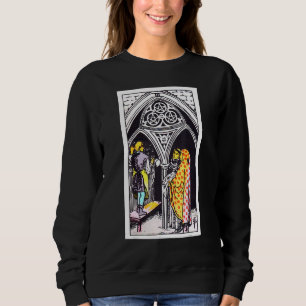 Sudadera Tres Monedas O Pentáculos Vintage Tarot Rider W