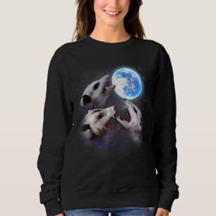 Sudadera Tres Opossum Moon Funny 3 Wolves Parody Lover Spa