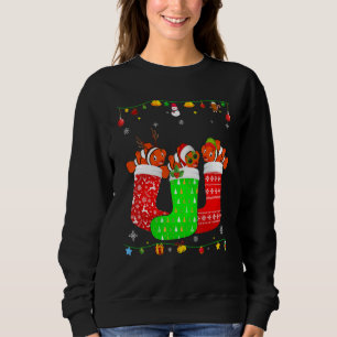 Sudadera Tres peces en calcetines de Navidad Pijama de Navi